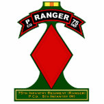 P Co, 75th Infantry Regiment - Rangers, Vietnam Acrylic Cut Out