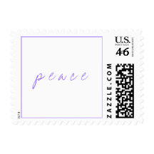 p e a c e postage stamps