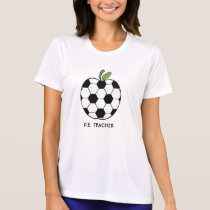P.E. Teacher Shirt - Soccer Ball Apple t-shirts