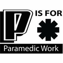 P está para el trabajo del paramédico escultura fotográfica