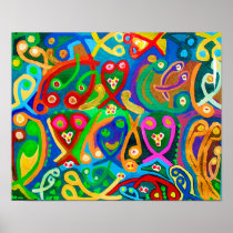 P.FA001  Rainbow Dance Poster
