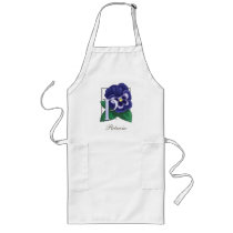 P for Pansy Flower Monogram aprons