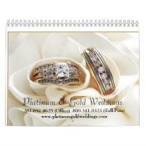 P & G Weddings 12 Month Calendar