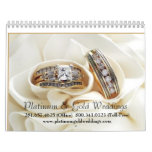 P &amp; G Weddings 12 Month Calendar