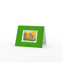 P.I. Mink (Human Stole) Cartoon On Note Card cards