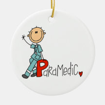 P is for Paramedic Christmas Tree Ornaments