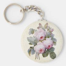 P.J. Redoute Bourbon Rose Keychains