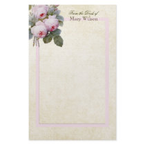 P.J. Redoute Bourbon Rose Stationery Paper