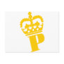 P - Letter - Name Postcard