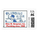 P Logo 4x Revised, Otto W. Bergman, Inc.Plumbin... postage