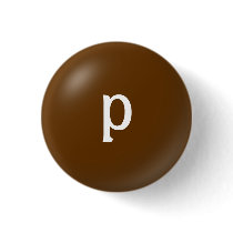 P Monogram Button by buttons4you P Monogram Button