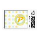P Monogrammed Postage Stamps