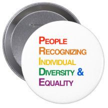 P-R-I-D-E: PEOPLE RECOGNIZING INDIVIDUAL DIVERSITY PINS