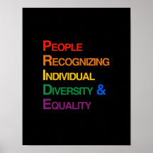P-R-I-D-E: PEOPLE RECOGNIZING INDIVIDUAL DIVERSITY PRINT