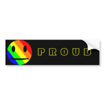 P R O U D Bumper Sticker bumper stickers by MidnightAkita P R O U D Bumper Sticker bumper stickers