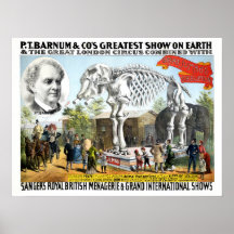 P.T. Barnum Greatest Show and London Circus Print
