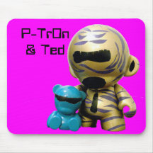 P-Tron-bearhug, P-Tr0n & Ted Mouse Mats