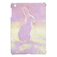 © P Wherrell Cute rabbit Easter bunny digital iPad Mini Covers