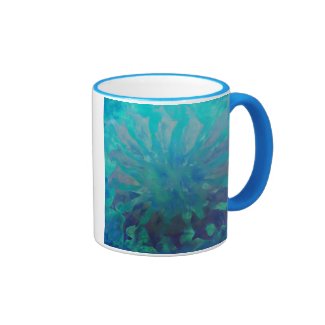 © P Wherrell Dolphin circle digital painting Mug