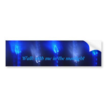 © P Wherrell Moonlight flares blue abstract Bumper Sticker