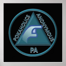 PA Black Poster