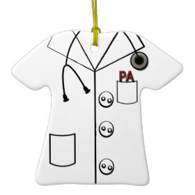 PA PHYSICIAN ASSISTANT LAB COAT CHRISTMAS ORNAMENT