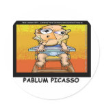 Pablum Picasso Funny Tees Cards Mugs Gifts Etc stickers