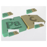 Pac as Pa Protactinium and C Carbon Letterhead