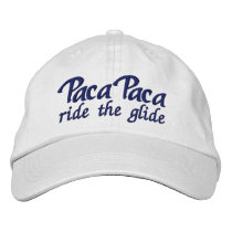 Paca Paca - ride the glide embroidered hats by manesandtails Paca Paca - ride the glide embroidered hats