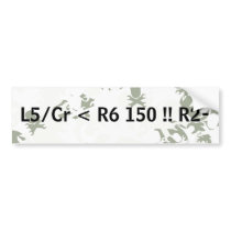 Pace Notes bumper sticker bumper stickers