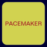 Pacemaker Medical Chart Labels stickers