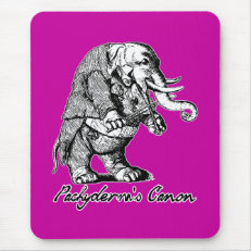 Pachyderm's Canon Violin playing Elephant Fiddle Mouse Pad