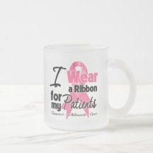 Pacientes - cinta del cáncer de pecho tazas