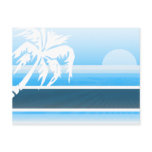 Pacific Blue Tropical Sunset postcards