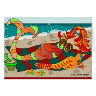 Pacific Coast Mermaid by Debbie Jensen card