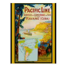 Pacific Line Vintage Travel Postcards