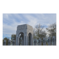 Pacific Memorial WWII Memorial Rectangular Stickers Pacific Memorial WWII Memorial Rectangular Stickers