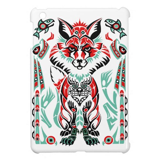 Pacific North Coastal Native American Indian Fox iPad Mini Case