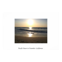 Pacific Ocean in November.  California posters