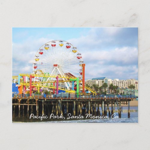 Pacific Park, Santa Monica, Ca. postcard