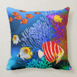Pacific Saltwater Coral Reef Aquarium American MoJ Pillow