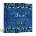 Pacific Seas Island Blue Batik Binder
