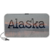 Pacific Sunset; Alaska Souvenir Travel Speakers