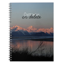Pacific Sunset; Customizable Spiral Note Book