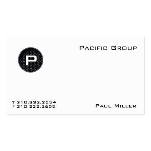 Pacific VII Business Card (front side)