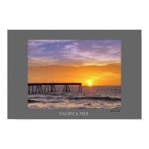 Pacifica Pier Sunset posters