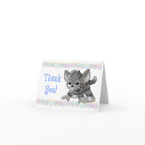 Pacified Kitten Thank You Card