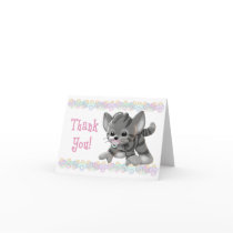 Pacified Kitten Thank You Card