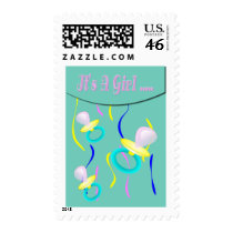 Pacifier It's A Girl stamps