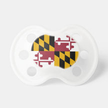 Pacifier with flag of Maryland, U.S.A.